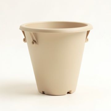 Alder Crest Empty Railing Planter With Integral Brackets - Beige (synthetic illustration; no displayed measurements)