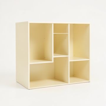 Brook Edge Desktop Shelving Unit - Cream (synthetic illustration; no displayed measurements)