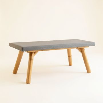 Olive Field Indoor Bench - Gray (synthetic illustration; no displayed measurements)
