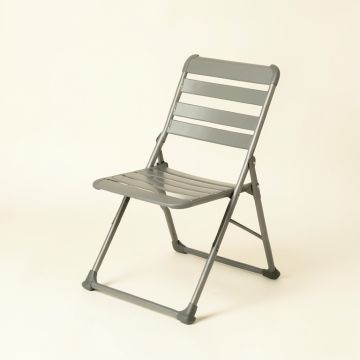 Dune Canyon Folding Outdoor Chair - Gray (synthetic illustration; no displayed measurements)