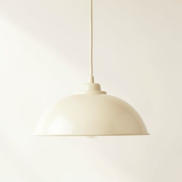Moss Crossing Pendant Light Suspended From One Plain Cable - Ivory (synthetic illustration; no displayed measurements)