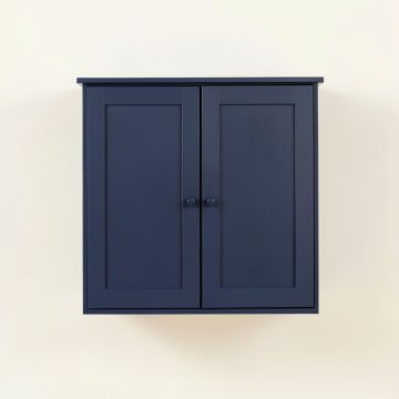 Harbor Crossing Wall-Mounted Laundry Cabinet - Navy (synthetic illustration; no displayed measurements)