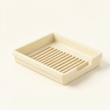Briar Bridge Empty Under-Desk Cable Tray - Ivory (synthetic illustration; no displayed measurements)