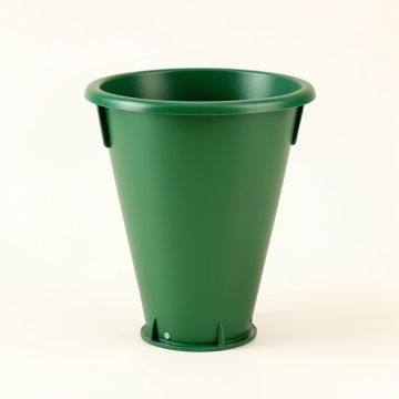 Wren Arc Empty Railing Planter With Integral Brackets - Green (synthetic illustration; no displayed measurements)