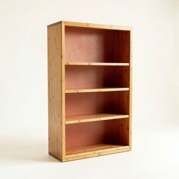 Sage Bridge Freestanding Bookcase - Terracotta (synthetic illustration; no displayed measurements)