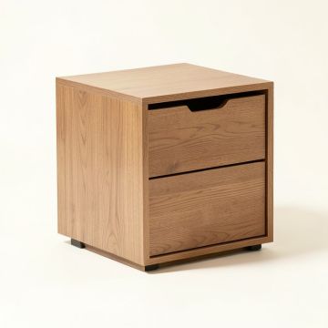 Monica Drum End Table With Storage (synthetic illustration; no displayed measurements)