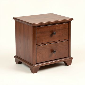 Arruda 2 - Drawer Solid Wood Nightstand In Brown (synthetic illustration; no displayed measurements)