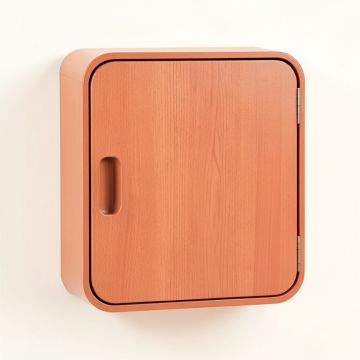 Cliff Arc Wall-Mounted Laundry Cabinet (synthetic illustration; no displayed measurements)