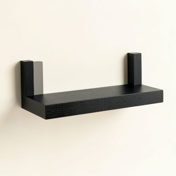 Dune Branch Wall-Mounted Shelf - Black (synthetic illustration; no displayed measurements)