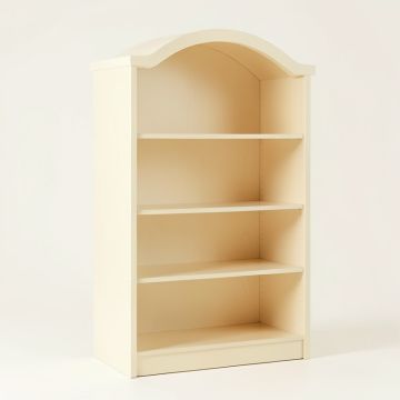 Reed Arc Freestanding Bookcase - Cream (synthetic illustration; no displayed measurements)