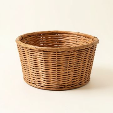 Storage Wicker Basket And Indoor Planter (synthetic illustration; no displayed measurements)
