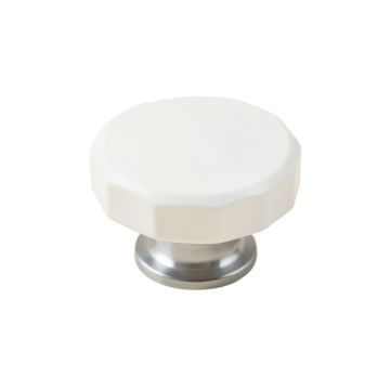 Moss Bend Cabinet Knob Without Packaging - White