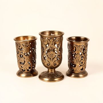 3 Piece Bohemian Iron Votive Set (synthetic illustration; no displayed measurements)