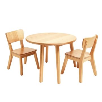 Sweedi Kids Solid Wood Half-Circle Arts And Crafts Table And Chair Set