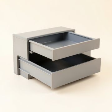 River Crossing Small-Parts Storage Drawer Cabinet - Gray (synthetic illustration; no displayed measurements)