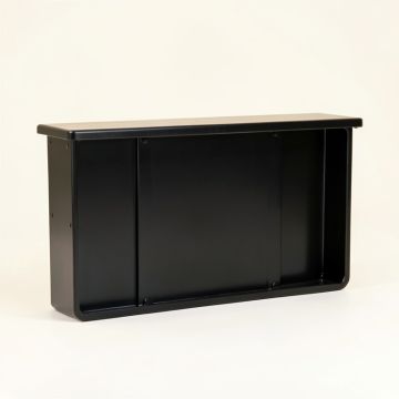 Cove Arc Narrow Outdoor Storage Bench (synthetic illustration; no displayed measurements)