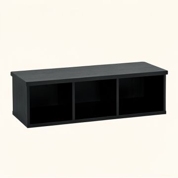 Hazel Canyon Shoe Storage Bench - Black (synthetic illustration; no displayed measurements)