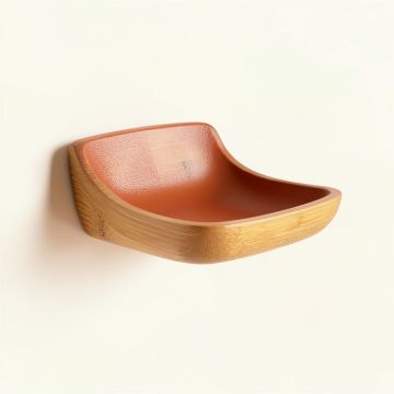 Brook Bend Wall-Mounted Cat Perch - Terracotta (synthetic illustration; no displayed measurements)