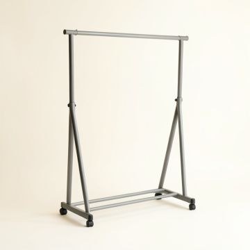 Linden Bridge Empty Garment Rack - Gray (synthetic illustration; no displayed measurements)