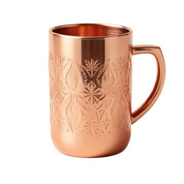 Ayesha Curry Barware Etched Diamond 20 Oz . Copper Mug