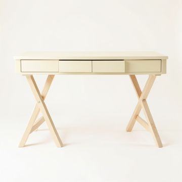 Glen Bridge Writing Desk - Cream (synthetic illustration; no displayed measurements)