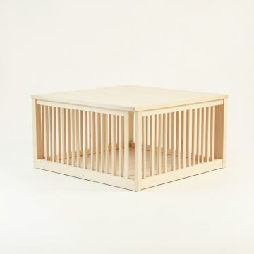 Briar Bluff Empty Furniture-Style Pet Crate - Ivory (synthetic illustration; no displayed measurements)
