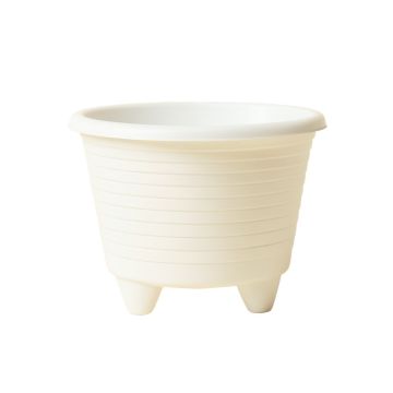 Oak Brook Empty Raised Planter - White