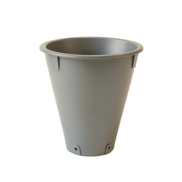Maple Branch Empty Railing Planter With Integral Brackets - Gray