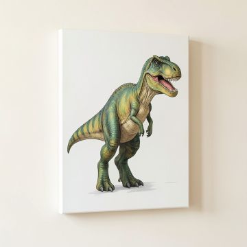 Kleckner Dinosaurs Typography Chart Canvas Wall Art (synthetic illustration; no displayed measurements)