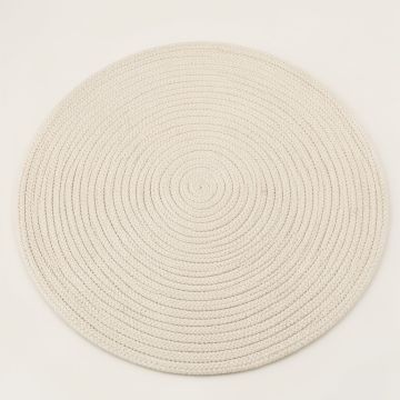 Stone Bridge Round Area Rug - Ivory (synthetic illustration; no displayed measurements)