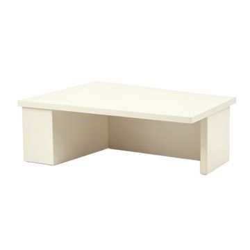 Dune Falls Desktop Monitor Riser - Ivory