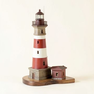 Plainfield Coastal Inspired Lighthouse Stained 2 Piece Sculpture Set (synthetic illustration; no displayed measurements)