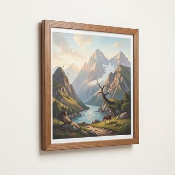 `` Fire In The Sky '' By Michael Blanchette Framed Photographic Print (synthetic illustration; no displayed measurements)