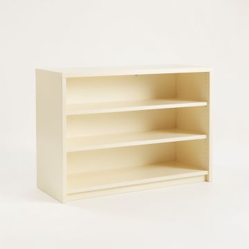 Olive Bluff Low Bookcase - Cream (synthetic illustration; no displayed measurements)