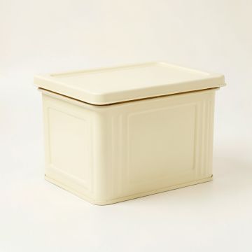 Bay Crossing Closed Outdoor Storage Box - Cream (synthetic illustration; no displayed measurements)
