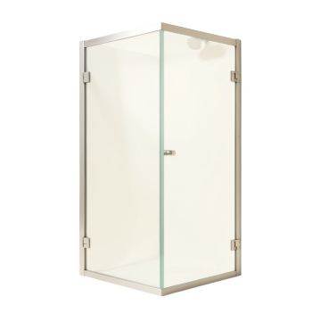 Aqua Fold 33.5 '' W X 72 '' H Pivot Semi-Frameless Shower Door