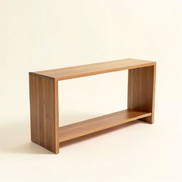 28 '' Solid Wood Console Table (synthetic illustration; no displayed measurements)