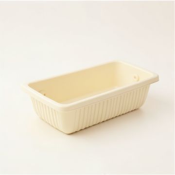 Wren Bend Empty Railing Planter With Integral Brackets - Cream (synthetic illustration; no displayed measurements)