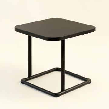 Glen Crest Compact Balcony Table - Black (synthetic illustration; no displayed measurements)