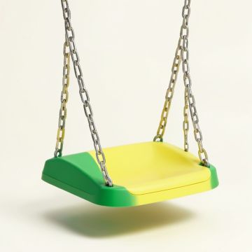 Plastic Belt Swing With Chains (synthetic illustration; no displayed measurements)