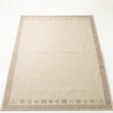 Rowan Bend Rectangular Area Rug - Beige (synthetic illustration; no displayed measurements)