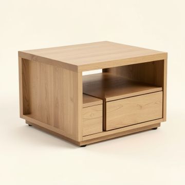 Flaner Floor Shelf Coffee Table With Storage (synthetic illustration; no displayed measurements)