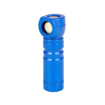 Evelots Compact Magnetic Swivel Hook Super Bright Blue Power Source Led Flashlight