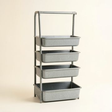 Pine Bridge Empty Vertical Garden Frame - Gray (synthetic illustration; no displayed measurements)
