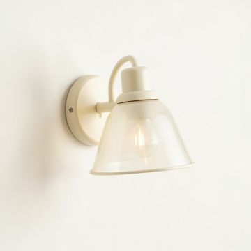Lake Brook Wall Sconce Mounted On A Plain Wall - Cream (synthetic illustration; no displayed measurements)