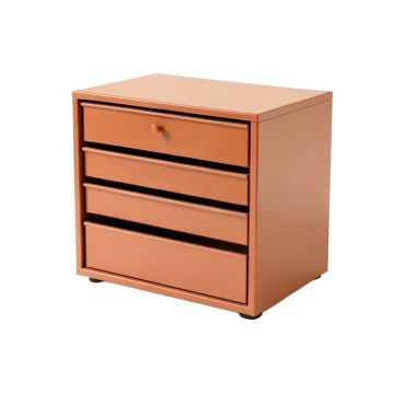 Cedar Bluff Small-Parts Storage Drawer Cabinet - Terracotta