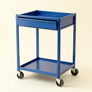 Brook Canyon Empty Rolling Workshop Cart - Blue (synthetic illustration; no displayed measurements)