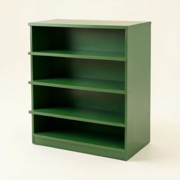 Linden Edge Desktop Shelving Unit - Green (synthetic illustration; no displayed measurements)