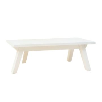 Flint Falls Indoor Bench - White