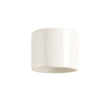 Linden Brook Wall Sconce Mounted On A Plain Wall - White